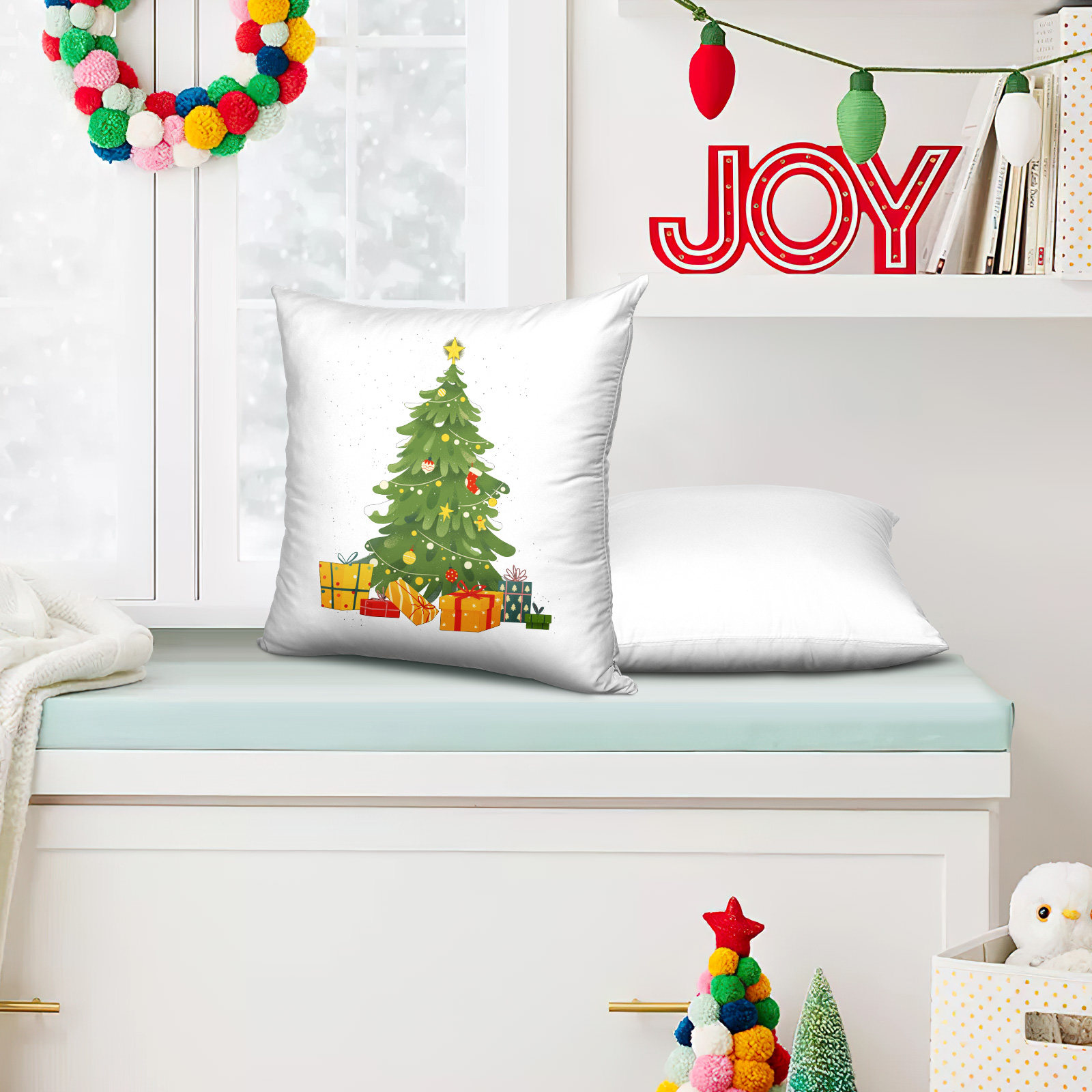 Pillow Cover Sublimation - 4Pcs White Sublimation Pillow Cover 16x16
