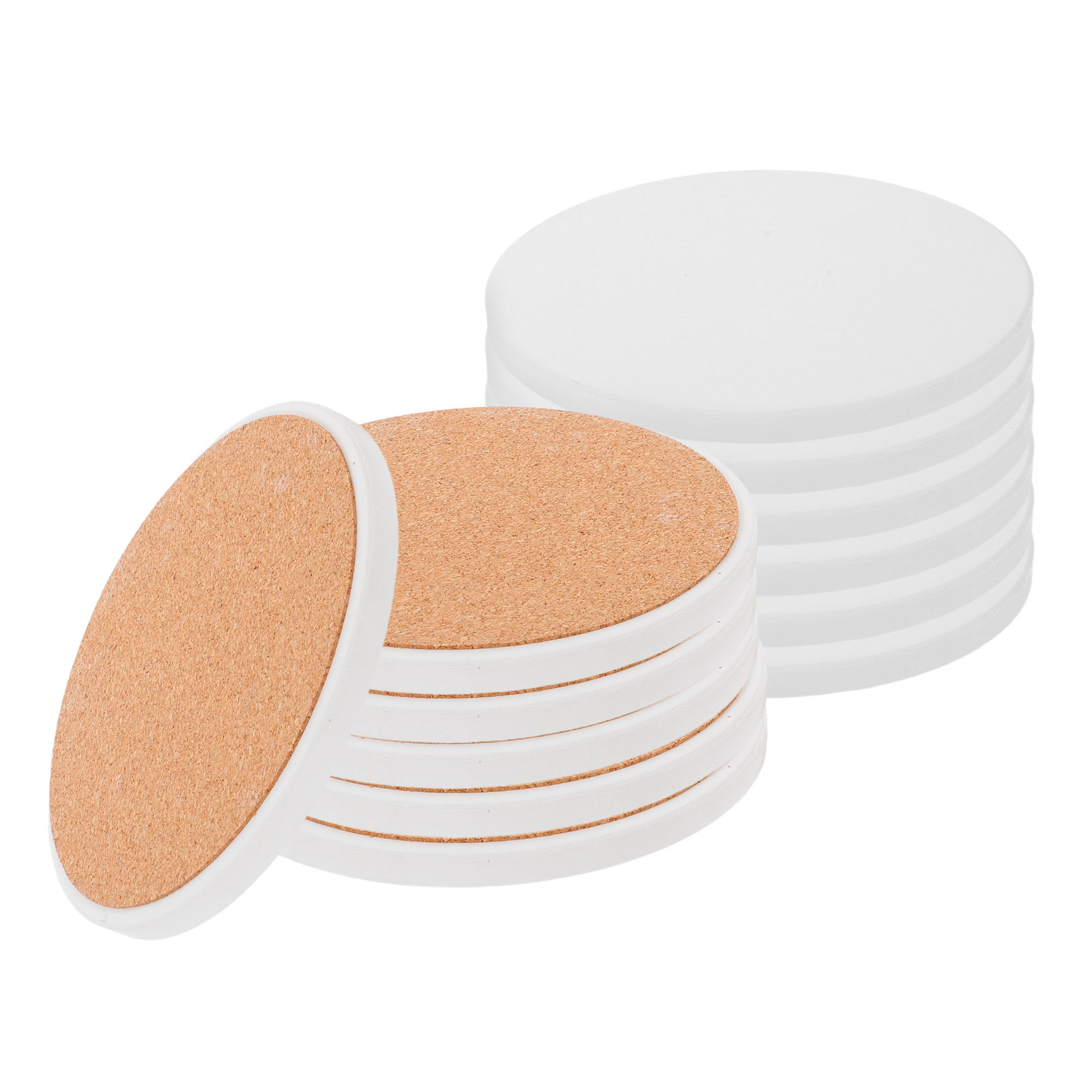 12Pcs Round Blank Ceramic Coas - Coaster Sublimation Blank 评论和价格