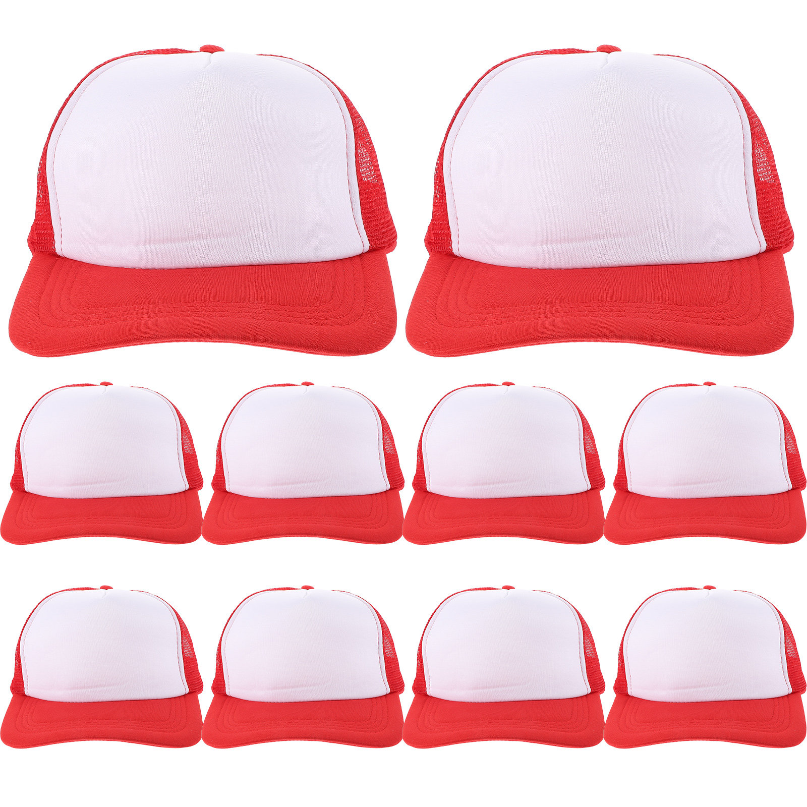 10Pcs Blank Mesh Baseball Hat  - Hat Sublimation Blank 评论和价格